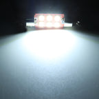 2 PCS 41mm DC12V / 2.2W / 6000K / 130LM 6LEDs SMD-3030 Car Reading Lamp