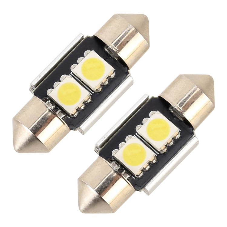 10 PCS 31mm DC12V / 1.7W / 7000K / 70LM 2LEDs SMD-5050 Car Reading Lamp, 31mm, 2LEDs SMD-5050