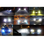 2 PCS H8/H11 Halogen Head Lamp 12V 100W 2400 LM 5000K Warm White Light