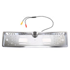 JX-9488 720x540 Effective Pixel NTSC 60HZ CMOS II Universal Waterproof Car Electroplated Silver Rear View Backup Camera with 2W 80LM 5000K White Light 4LED Lamp, DC 12V, Wire Length: 4m