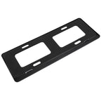 2 PCS Car License Plate Carbon Fiber Bracket Frame Holder Stand Mount(Black)