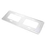 2 PCS Car License Plate Magnesium Alloy Bracket Frame Holder Stand Mount(Silver)
