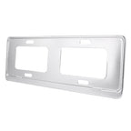 2 PCS Car License Plate Magnesium Alloy Bracket Frame Holder Stand Mount(Silver)