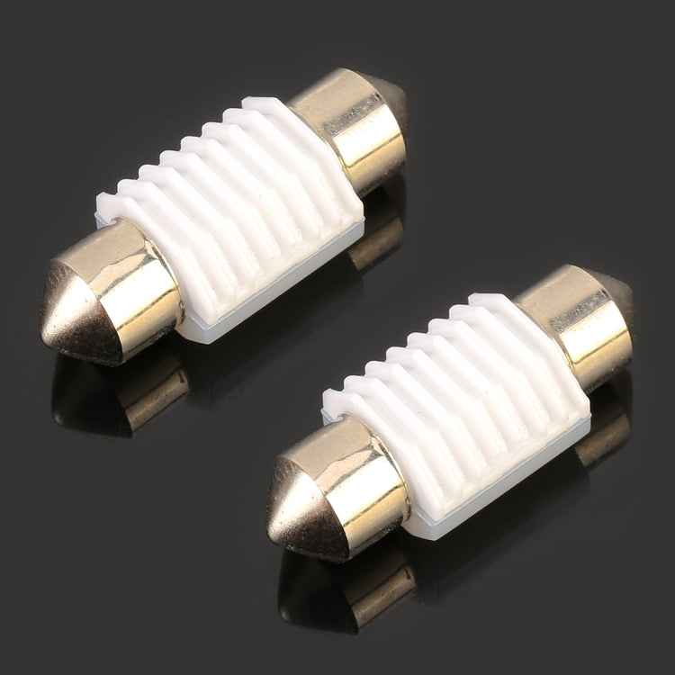2 PCS 31mm DC12V 1.7W 6000K 135LM 2LEDs SMD-3030 Car Reading Lamp, with Decoder, with Decoder