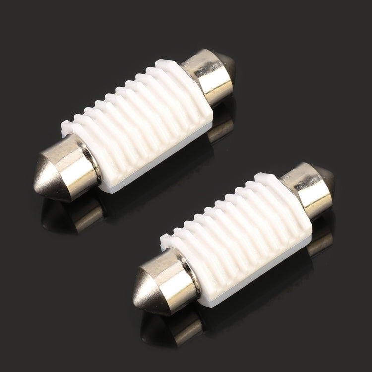 2 PCS 36mm DC12V 1.7W 6000K 135LM 2LEDs SMD-3030 Car Reading Lamp, with Decoder, with Decoder