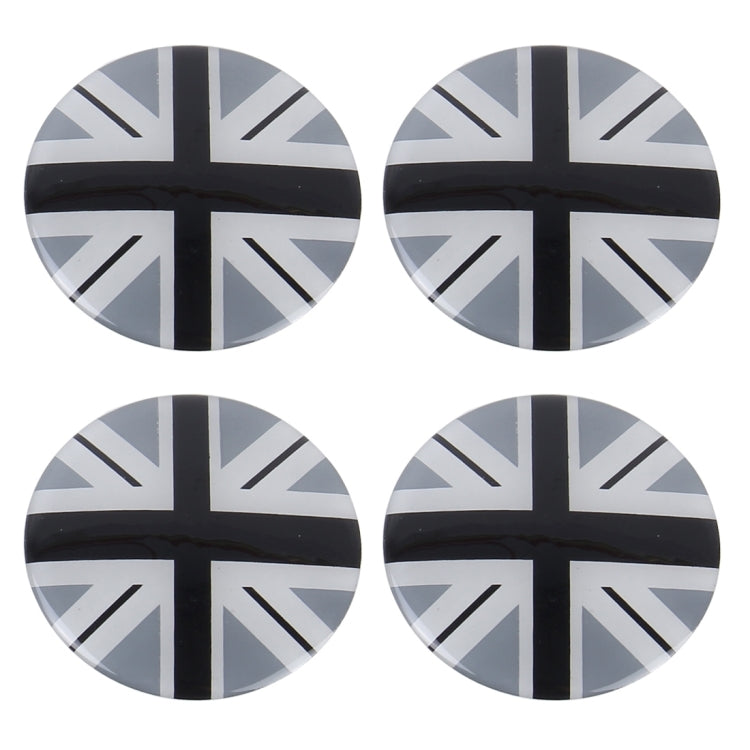 4 PCS National Flag Metal Car Sticker Wheel Hub Caps Centre Cover Decoration