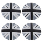 4 PCS National Flag Metal Car Sticker Wheel Hub Caps Centre Cover Decoration