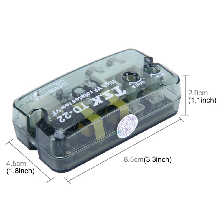 TSK TD-22 Car Stereo Speaker Level Converter, High VF Rotates Low VF — view 3