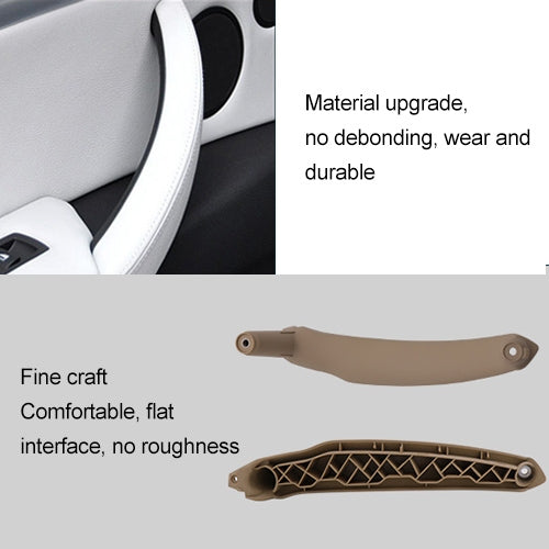 Car Interior Left Handle Inner Door Armrest Panel Pull 51416969401 for BMW X5 / X6, Left Drive