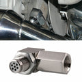 Car Oxygen Sensor Spacer Engine Light CEL Check Bung Mini Catalytic Converter M18 x 1.5, 90 Degree