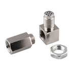 Car Oxygen Sensor Spacer Engine Light CEL Check Bung Mini Catalytic Converter M18 x 1.5, 90 Degree