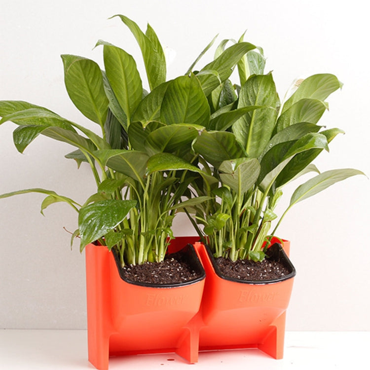 Plant Wall Vertical Indoor and Outdoor Balcony Wall-mounted Flower Pots Creative Combination of Resin Plastic Flower Pots with Removable Pot — view 10