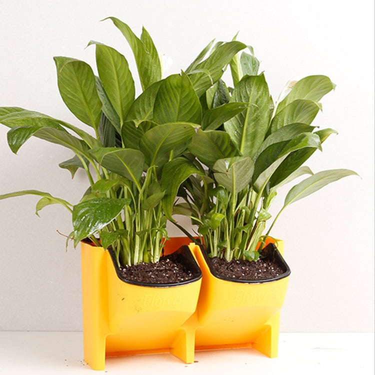 Plant Wall Vertical Indoor and Outdoor Balcony Wall-mounted Flower Pots Creative Combination of Resin Plastic Flower Pots with Removable Pot — view 12