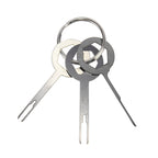 Auto Car Plug Circuit Board Wire Harness Terminal Extraction Pick Connector Crimp Pin Back Needle Remove Tool, 3 PCS