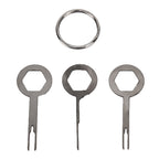 Auto Car Plug Circuit Board Wire Harness Terminal Extraction Pick Connector Crimp Pin Back Needle Remove Tool, 3 PCS