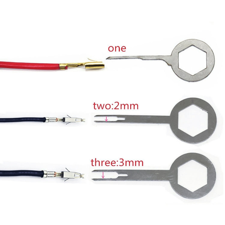 Auto Car Plug Circuit Board Wire Harness Terminal Extraction Pick Connector Crimp Pin Back Needle Remove Tool, 3 PCS