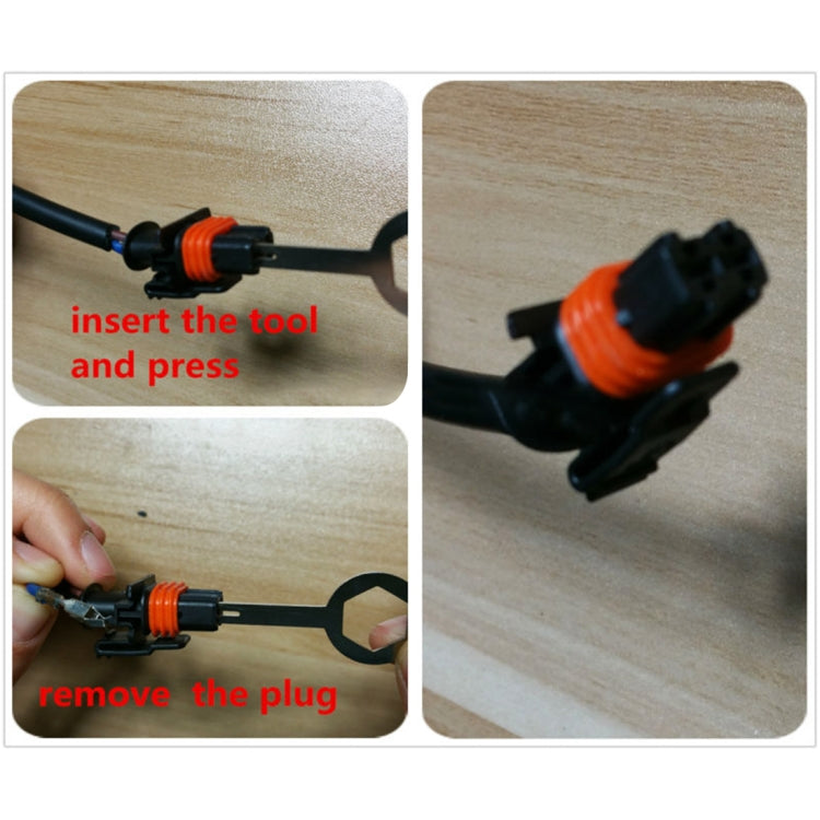 Auto Car Plug Circuit Board Wire Harness Terminal Extraction Pick Connector Crimp Pin Back Needle Remove Tool, 3 PCS