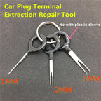 Auto Car Plug Circuit Board Wire Harness Terminal Extraction Pick Connector Crimp Pin Back Needle Remove Tool, 3 PCS