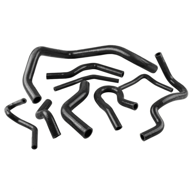 9 PCS Auto Silicone Radiator Hose Kit for Honda Civic D15 D16 EG EK 1992-2000 — Black