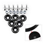 4 PCS Car Universal Fender Flares Wheel Eyebrow Black Not Painted Wheel Eyebrow