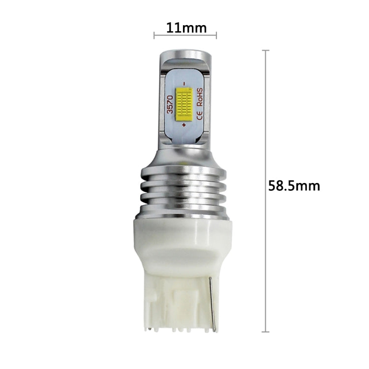 2 PCS T20/7440 72W 1000LM 6000-6500K Bright White Light Car Turn Backup LED Bulbs Reversing Lights, DC 12-24V