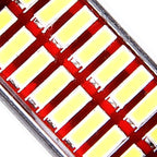 2 PCS DC 12V 3W 36MM Bicuspid Car Door Lamps Registration Mark light Dashboard Dome Door Lights LED Reading Lamp with 16 LED SMD 3014 Lights White