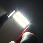 2 PCS DC 12V 3W 36MM Bicuspid Car Door Lamps Registration Mark light Dashboard Dome Door Lights LED Reading Lamp with 16 LED SMD 3014 Lights White