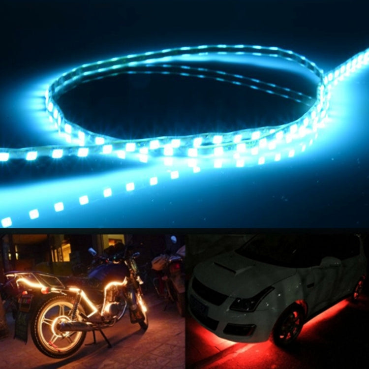 5 PCS 45 LED 3528 SMD Waterproof Flexible Car Strip Light for Car Decoration, DC 12V, Length: 90cm — Green Light