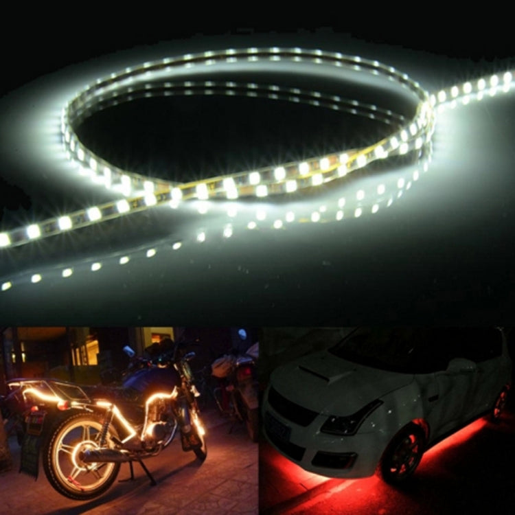 5 PCS 45 LED 3528 SMD Waterproof Flexible Car Strip Light for Car Decoration, DC 12V, Length: 90cm — Red Light