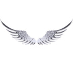 3D Angel Wing Metal Sticker Decal Auto Car Emblem Decal Decoration Color Silver