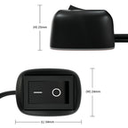 0.5m Jtron Car DIY Switch Drop Button Switch off / on DC 12 V for Fog Lights, DRL, LED Strips