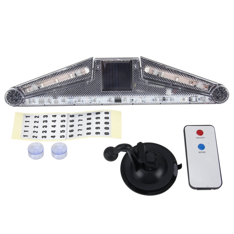 Solar Anti Collision Cupule Ranger Lamp Car Taillight LED Flash Warning Light Caution Light Foldable Solar Cupule Warning Lamp with Temporary Parking License