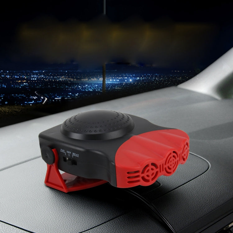 DC 12V 150W Cold and Warm Dual Use Three Outlet Car Auto Electronic Heater Fan Windshield Defroster Demister, 150W Black, 150W Red — view 8