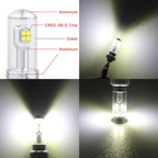 2 PCS 9006 40W 800 LM 6000K 8 CREE LEDs Car Fog Lights, DC 12V