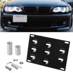 Car Front Bumper Tow Hook License Plate Mounting Bracket Holder for Audi A4