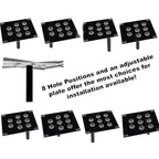 Car Front Bumper Tow Hook License Plate Mounting Bracket Holder for Mitsubishi Lancer-ex