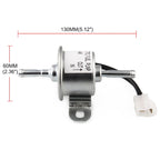 DC12V Car 90L/H In-Line Injection Fuel Pump External Electric Fuel Pump Flow 129612-52100 for Yanmar 4TNV88 Hitachi Mini Excavator