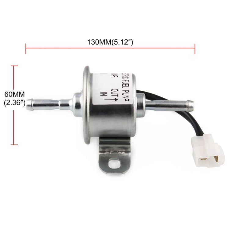 DC12V Car 90L/H In-Line Injection Fuel Pump External Electric Fuel Pump Flow 129612-52100 for Yanmar 4TNV88 Hitachi Mini Excavator