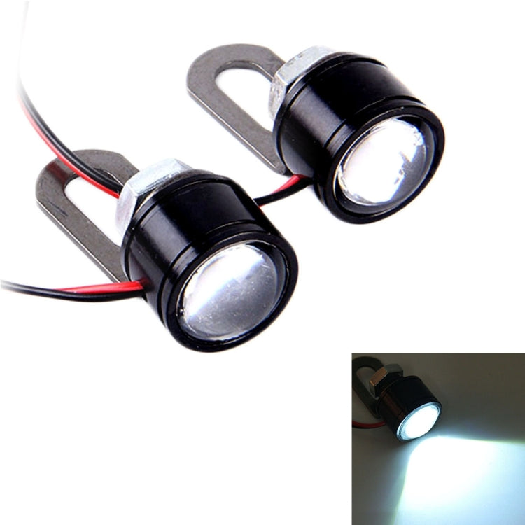 2 PCS 12V 3W Eagle Eyes LED Light For Motorcycle ，Wire Length: 45cm — view 11