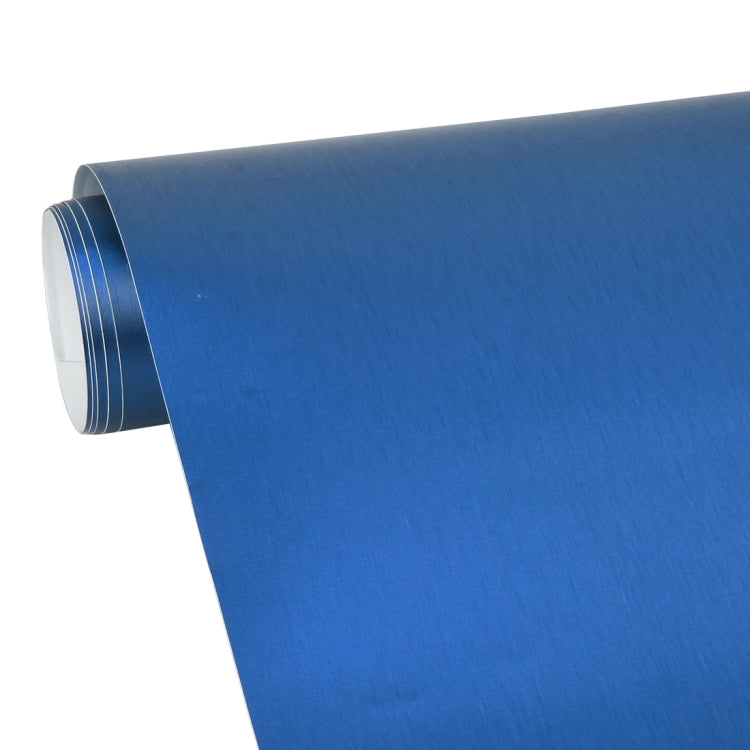 1.52 * 0.5m Waterproof PVC Wire Drawing Brushed Chrome Vinyl Wrap Car Sticker Automobile Ice Film Stickers Car Styling Matte Brushed Car Wrap Vinyl Film