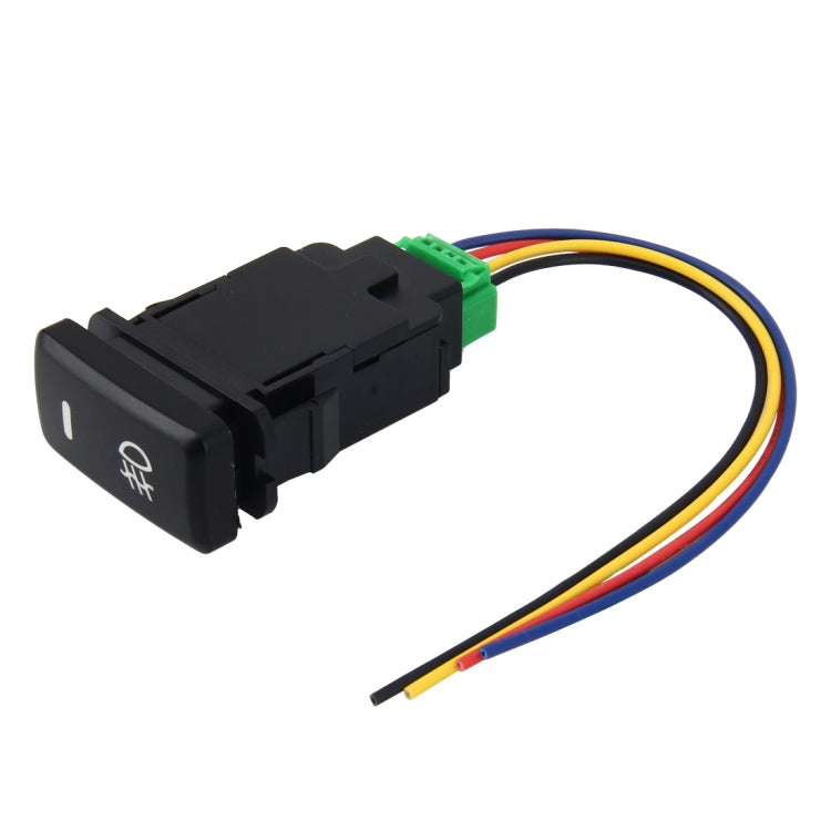 Car Fog Light Lamp Indicator 5 PIN On and Off Button Switch Control 4 Cable Auto Car Fog Light 5 Pin Switch On-Off Button Switch for Toyota, Large Size: 6*2.8*1.7cm