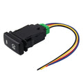 Car Fog Light Lamp Indicator 5 PIN On and Off Button Switch Control 4 Cable Auto Car Fog Light 5 Pin Switch On-Off Button Switch for Toyota, Large Size: 6*2.8*1.7cm