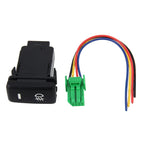 Car Fog Light Lamp Indicator 5 PIN On and Off Button Switch Control 4 Cable Auto Car Fog Light 5 Pin Switch On-Off Button Switch for Toyota, Large Size: 6*2.8*1.7cm