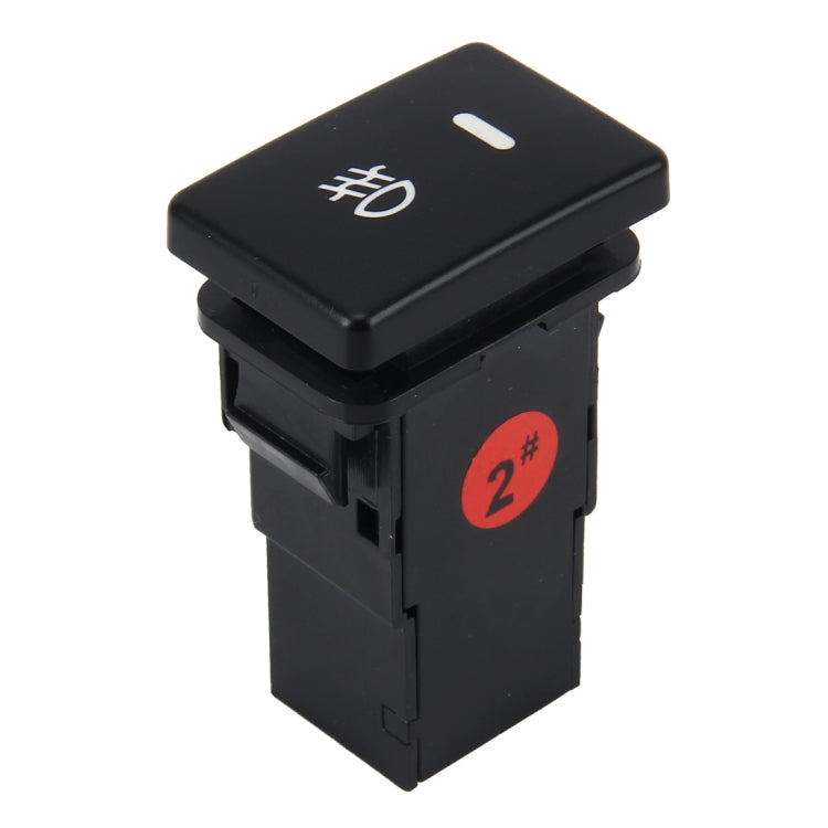 Car Fog Light Lamp Indicator 5 PIN On and Off Button Switch Control 4 Cable Auto Car Fog Light 5 Pin Switch On-Off Button Switch for Toyota, Small Size: 5*2.2*1.7cm — With Cable