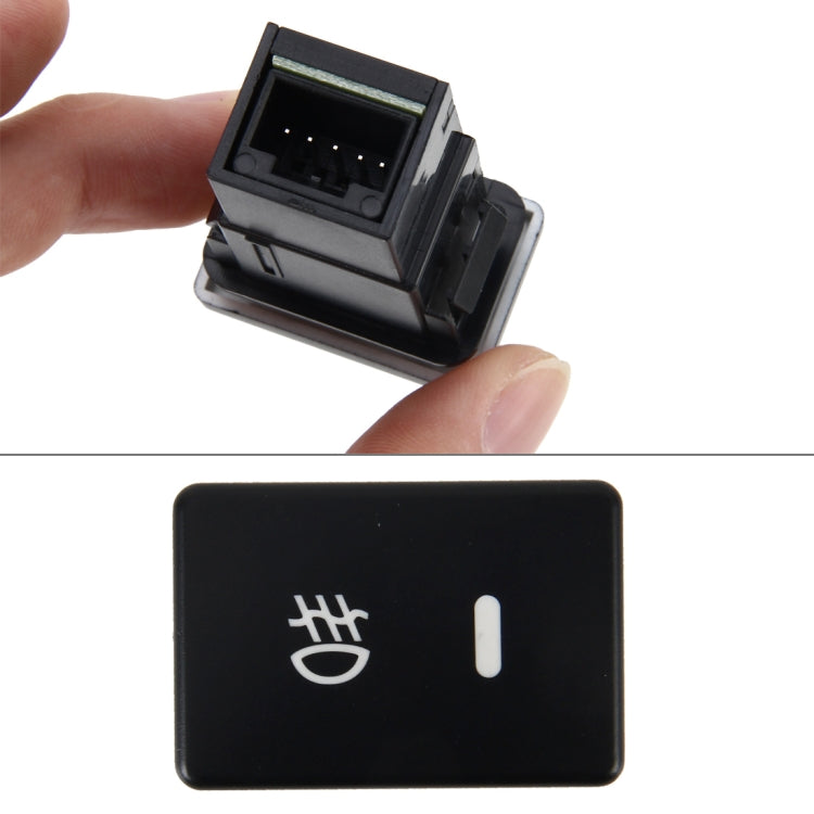 Car Fog Light Lamp Indicator 5 PIN On and Off Button Switch Control 4 Cable Auto Car Fog Light 5 Pin Switch On-Off Button Switch for Toyota, Small Size: 5*2.2*1.7cm — view 4