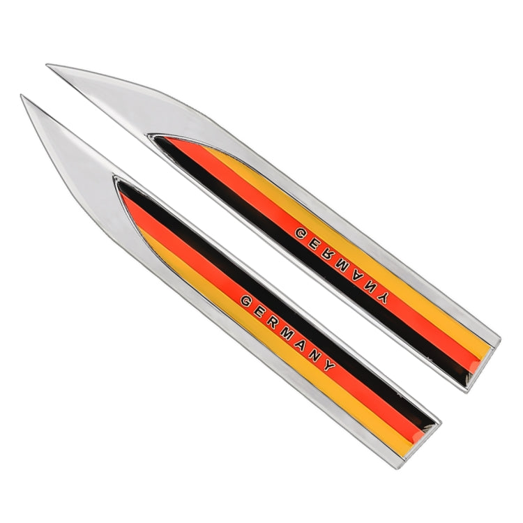 2 PCS German Flag Pattern Car-Styling Sticker Random Decorative Sticker