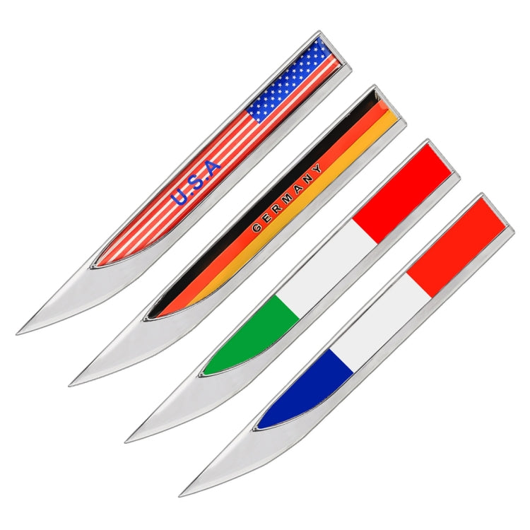 2 PCS German Flag Pattern Car-Styling Sticker Random Decorative Sticker