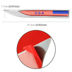 2 PCS USA Flag Pattern Car-Styling Sticker Random Decorative Sticker