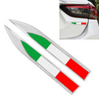 2 PCS Italian Flag Pattern Car-Styling Sticker Random Decorative Sticker