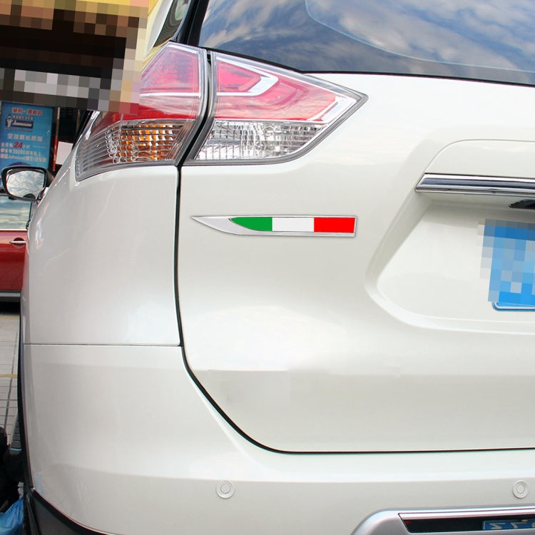 2 PCS Italian Flag Pattern Car-Styling Sticker Random Decorative Sticker